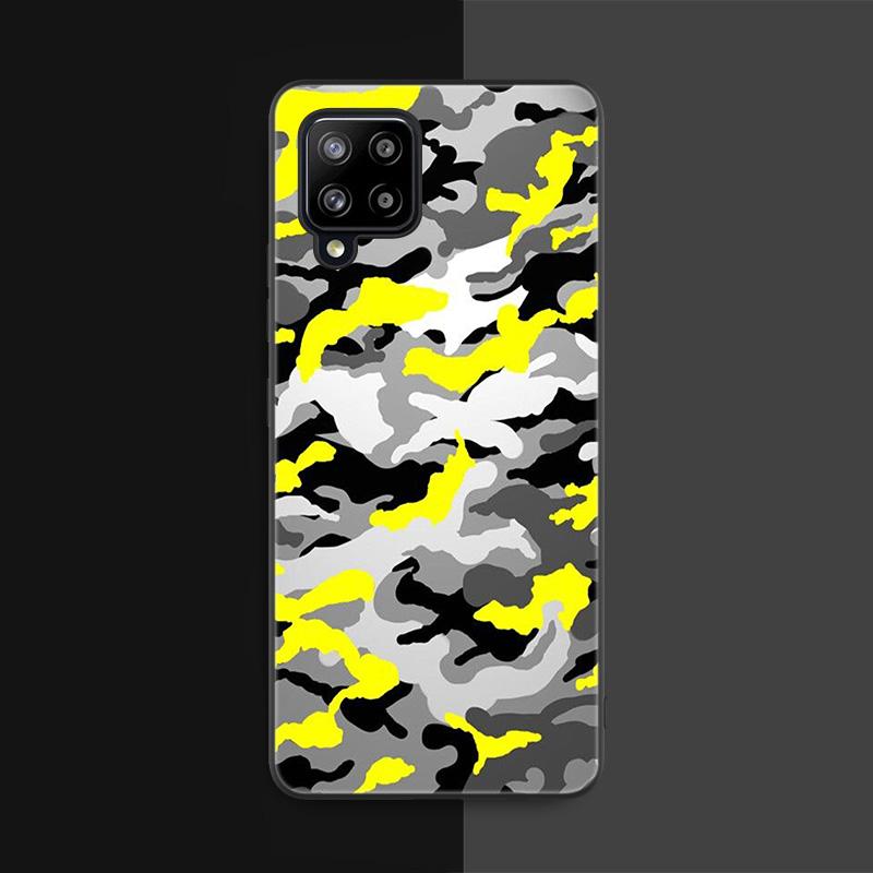 Камуфляжный камуфляжный армейский чехол для Samsung Galaxy A12 A02S A22 A32 A52 A72 A71 A51 A41 A31 A21 A11 A50 A70 A10S A20S, черный мягкий чехол
