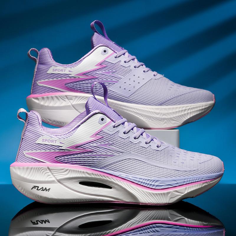 Ultra-Light Men's Running Shoes Cushioning Fly Carbon Plate Soft Sole Shock-absorbing Sports Shoes Men Women