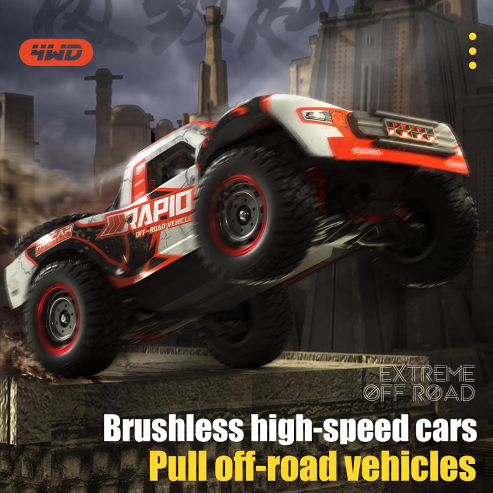 AAYD1 JJRC Q130 1:14 70 KM/H or 50KM/H 4WD RC Car With Light Brushless Motor Cars Remote Controlled High Speed Drift Monster Truck Toy