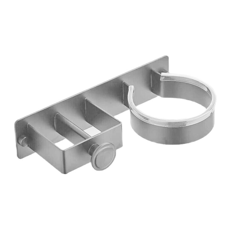 Настенный кронштейн для фена без отверстий, полка для хранения фена для ванной комнаты, выпрямитель для волос, зажим, гладильная доска, полка для хранения