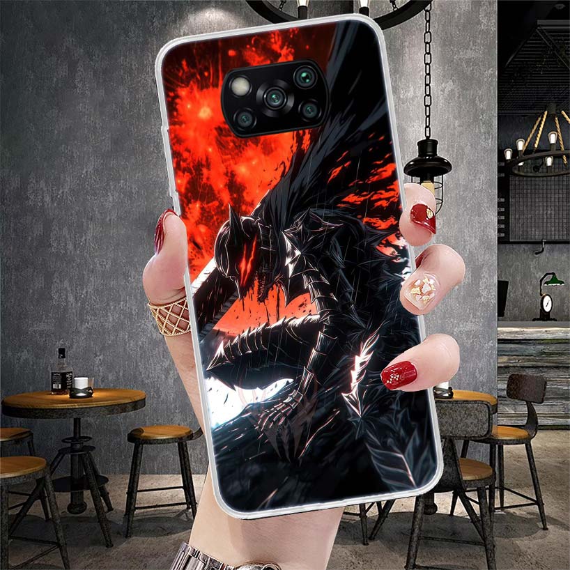 G-Guts B-Berserks Аниме Мягкий чехол для телефона для Xiaomi Redmi 15C 15 13C 13 Poco X5 X6 X7 F7 Ultra M7 12C 12 10 10C 9C 9A 9T 9 Fundas