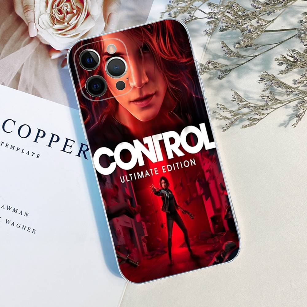 Game C-ControlS Classic For IPhone 11 12 13 14 15 16 17 Pro Max Plus Air Transparent Clear Shockproof Case