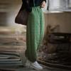 Women's Winter Collection: Cotton & Linen, Padded Quilted Plaid, Warm Versatile Trousers & Pants