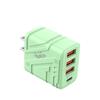 4 Ports 40W Charger Plug EU/US/UK USB C Charger Phone Charger Adapter for iPhone/Xiaomi/Samsung
