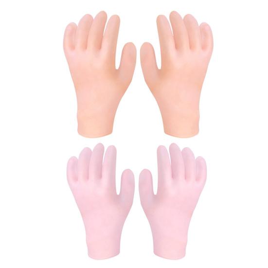2 пары увлажняющих перчаток, водонепроницаемые, многоразовые, герметичные, эластичные, восстанавливающие, смягчающие сухие потрескавшиеся руки, женские, лосьон-гель, спа-перчатки