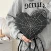 Готический Стиль Сумка на Плечо для Женщин Хэллоуин Девочек ПУ Кожа Женский Рюкзак Паутина Сумка Кроссбоди Сумочка Кошелек для Женщин
