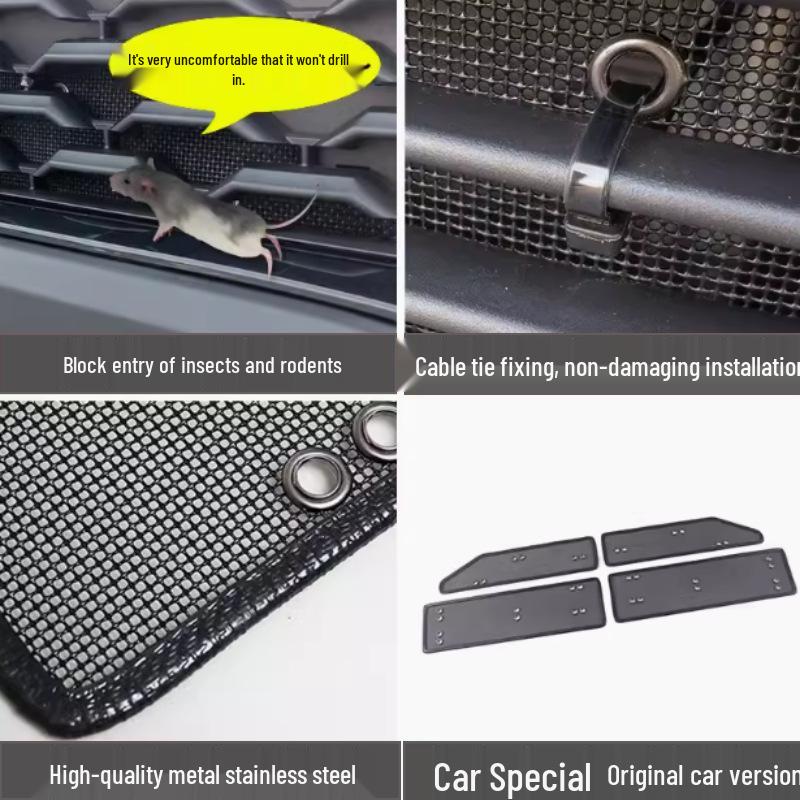 Mercedes-Benz GLC 300L/260L Water Tank Guard: Mesh, Grille, Condenser Cover & Insect Repellent.