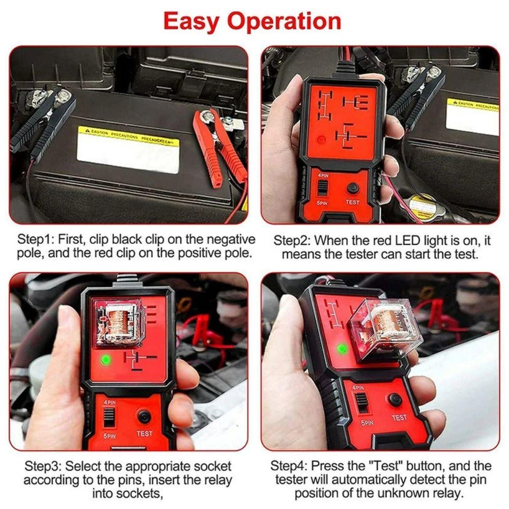 Automobile LED Indicator Test 12V Battery Tester Car Relay Detector Auto Parts