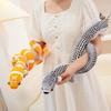 Simulated Snake Conger Eel Plush Doll Soft Streak Simulation Toys Cartoon Animals Pillow Birthday Xmas Gifts for Boys and Girls