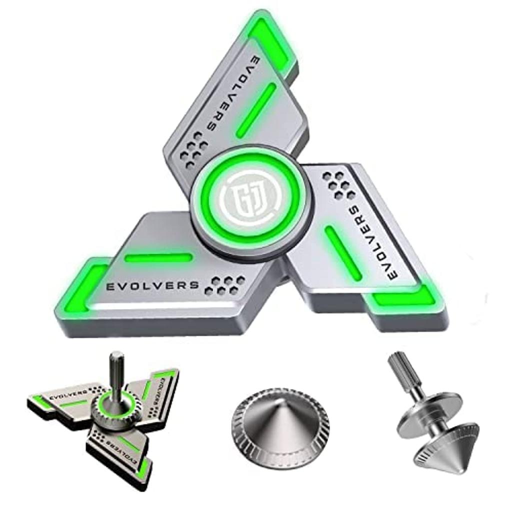 Спиннеры Cyclone Fidget со светящимся, прочным высокоскоростным бесшумным подшипником, спиннером для пальцев для взрослых и детей (Аксессуары «сделай сам» в комплекте)