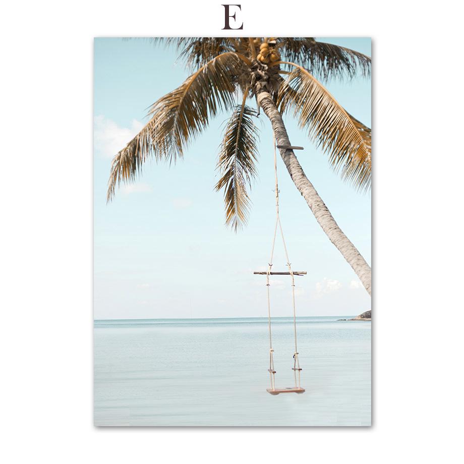 Чайка, маяк, мост, море, пляж, велосипед, настенная живопись на холсте, постеры на скандинавскую тему и принты, настенные панно для декора гостиной