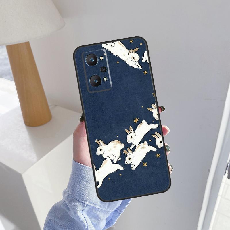 Мультяшный Кролик Заяц Для Realme 10 Pro Plus C55 C35 C33 C31 C30 C21Y GT Neo 5 OnePlus 11 Nord 3 2T CE 2 Lite Чехол