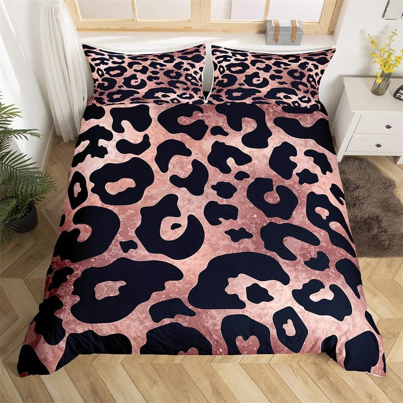 Пододеяльник с принтом леопарда и гепарда, двойной зебровый, змеиный, жирафовый, с принтом шкуры животного, пододеяльник с абстрактным геометрическим узором, комплект постельного белья в стиле пэчворк