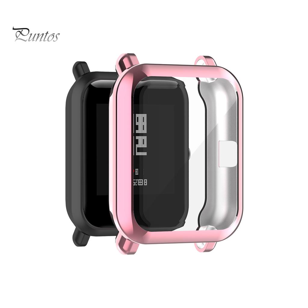 Защитный чехол для смарт-часов Puntos с защитой от царапин из ТПУ для Amazfit Bip 1S/