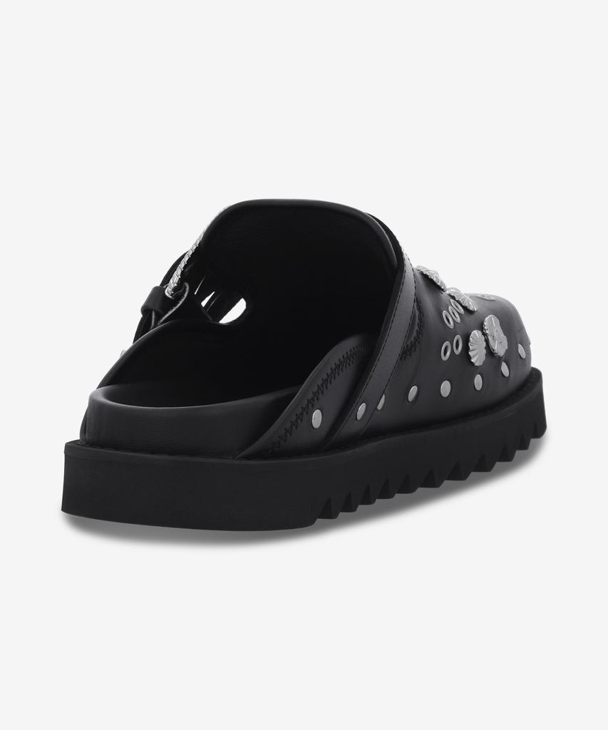 Toga [Toga Virilis] Eyelet Metal Sabo Slide - Black / Aj1066Black