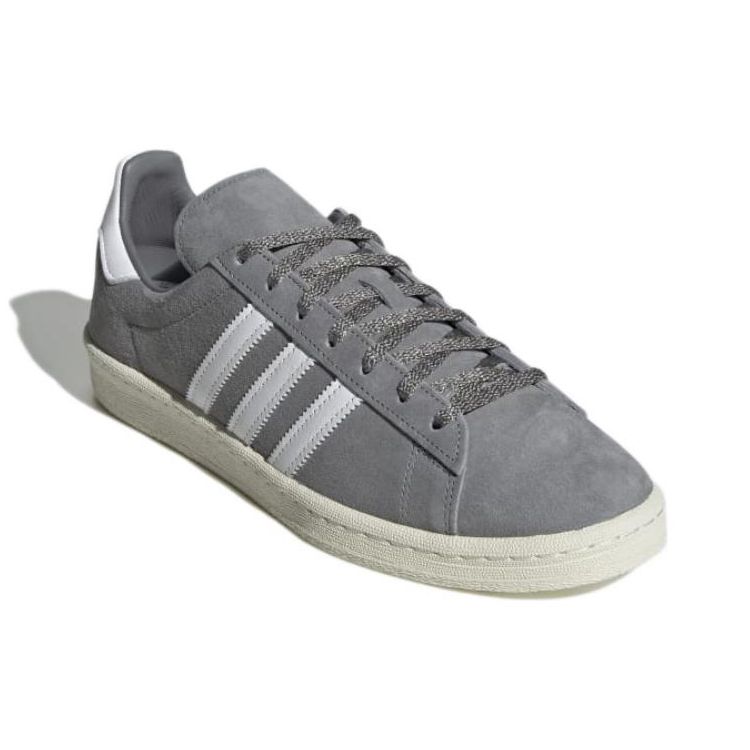 adidas Серые кроссовки унисекс Campus 80s Cloud-White Off-White GX9406