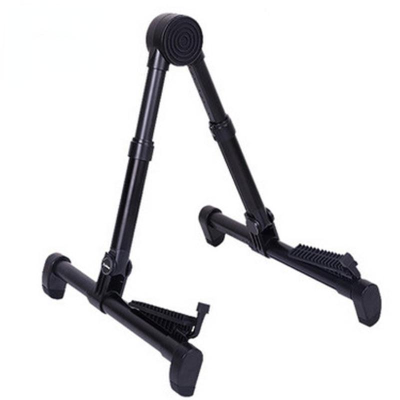 Foldable Guitar Stand Adjustable Acoustic Classical Folding Electric Bass Kids Ukulele Right or Left Handed Rack Violin V Holder
