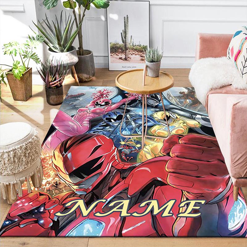 Custom 1Pc Power Rangers Green Ranger Vs Megazord Rug Office Carpet Indoor Outdoor Entrance Doormat Nonslip Soft And Comfortable Living Room D2915224