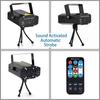 Sound Activated Party Lights,Disco DJ Lights Strobe Light Rave Stage Light Projector Effect Club Light With Remote Control for Home Parties Show