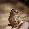 Small Sparrow Statue Metal Tea Pet Table Ornament Home Decoration Accessories Retro Bird Animal Figurines Miniatures Craft