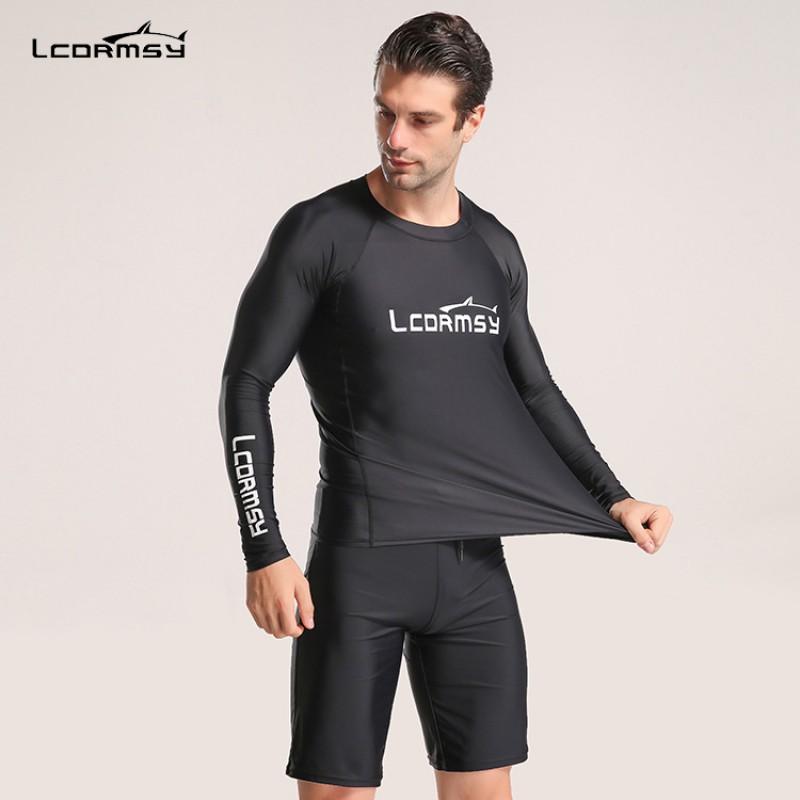 Mens UV Protection Rash Guard Set High Elastic Quick Dry Diving Surfing Snorkeling Wetsuit Summer Spring Fall Winter