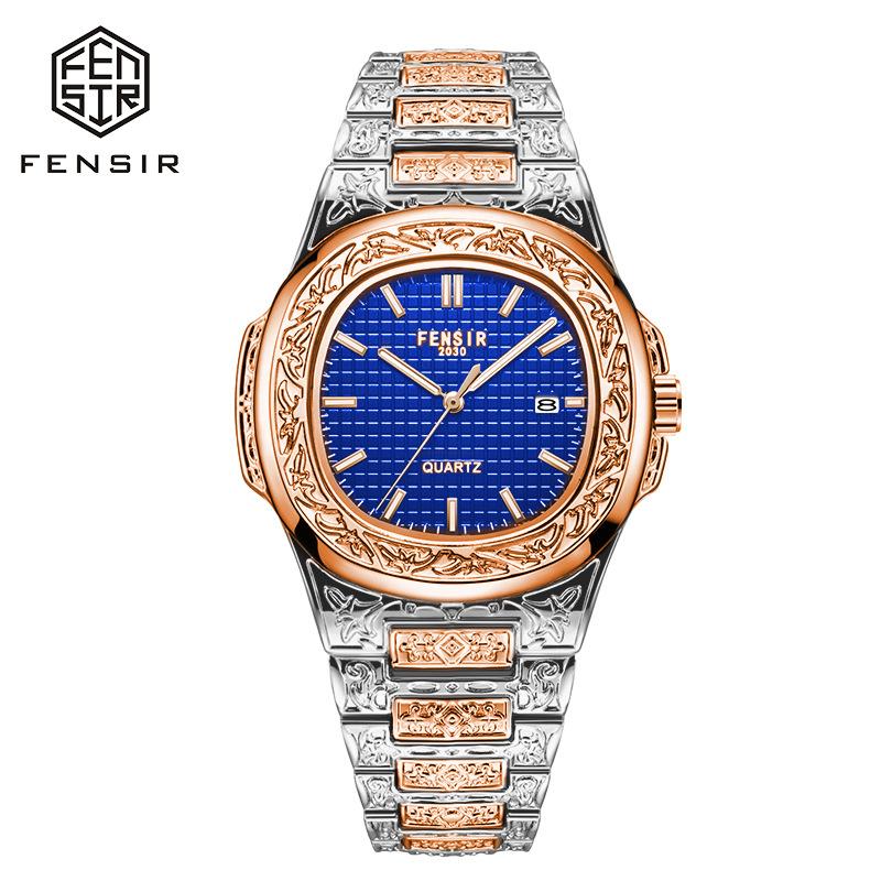 Роскошные мужские наручные часы Светящиеся Водонепроницаемые Дата Мужские часы Нержавеющая сталь Мужские кварцевые часы Повседневные мужские часы