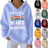 Women's Fashion Casual Long Sleeve Loose Printed Pullover Sports Long Sleeve Sweatshirt