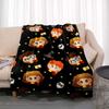 Fantasy Adventure MovieThemed 3D Printed Blanket  Harry Potter Warm  Cozy Flannel Throw Suitable for Bedrooms Sofas Beds