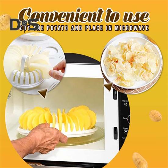 3 шт./компл., удобный лоток для картофельных чипсов, безмасляный практичный прибор для изготовления хрустящих чипсов, слайсер, противень для выпечки, инструмент