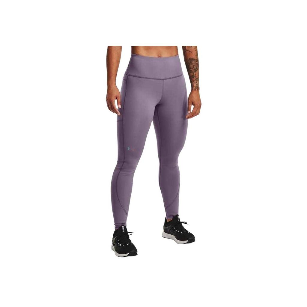 Under Armour Тренировочные компрессионные леггинсы для фитнеса женские низы Фиолетовый 1368181-530