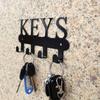 Charming Metal Key Hook - Rust-Proof, Powder-Coated Wall Mount for Keys, Clothes & Hats - Perfect for Home Decor
