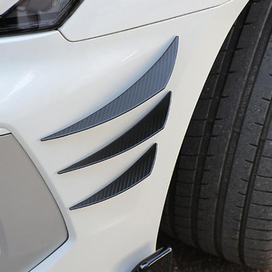 6 шт., черная нашивка против столкновений, защитная полоса для автомобильного бампера, расширенный стиль, универсальный автомобильный бампер с защитой от царапин