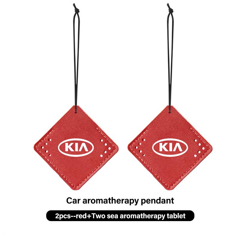 MNHD4 Car Fragrance Aromatherapy Tablets Hanging Perfume Pendant For KIA Cerato Proceed Venga Stonic Picanto Sorento Stinger
