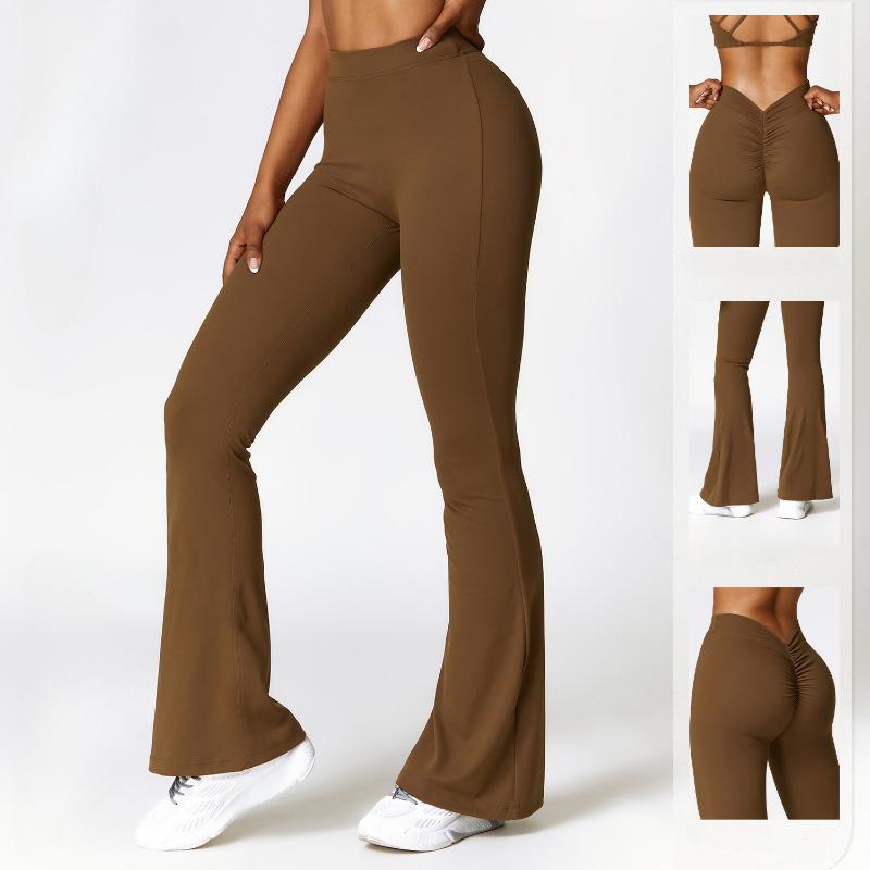 Женские расклешенные брюки Peach Lift Hip Yoga, летние, весенние, для фитнеса, спортивные, широкие, микро-брюки с высокой талией, быстросохнущие, для йоги