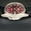 ПОДЕРЖАННЫЕ МУЖСКИЕ АВТОМАТИЧЕСКИЕ ЧАСЫ SEIKO 5 7009A ДЕНЬ/ДАТА ЯПОНИЯ КРАСНЫЙ ЦИФЕРБЛАТ a427898-2 R1054-a427898