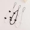 INS wind rice bead chain acrylic love anti-lost hand carry fashion chain short mobile phone chain