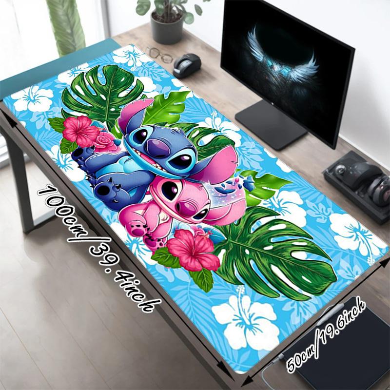 Lilo Stitch Xl Gaming Mouse Pad Nonslip Rubber Base Stitched Edge Waterproof Desk Mat For Pc Laptop Gamer Office Computer Accessories C9292