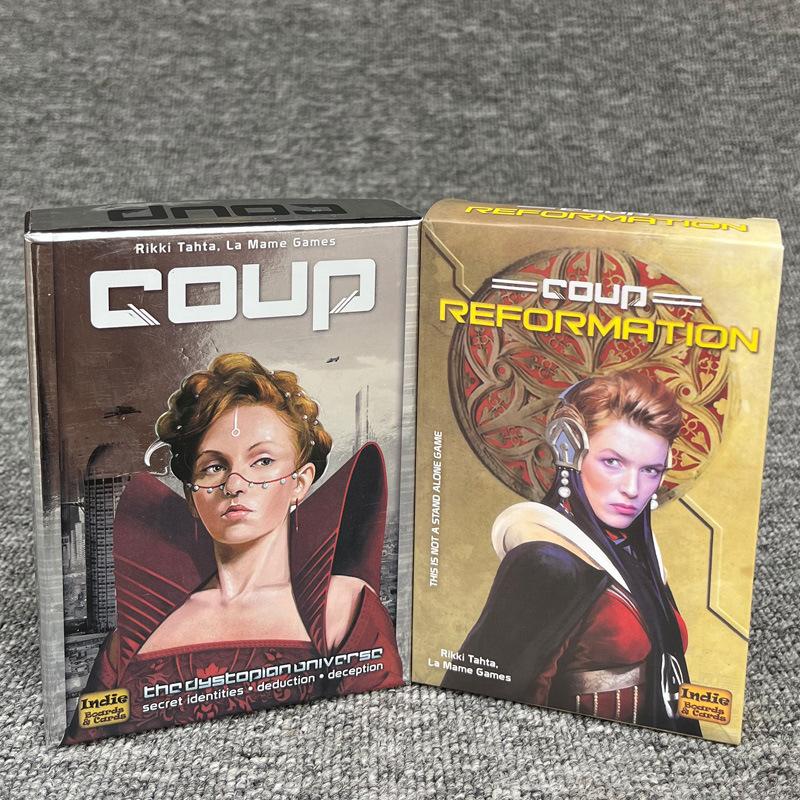 Indie Boards and Cards | Coup | Card Game | Ages 14+ | 2-6 Players | 15 Minute Playing Time