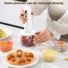 Plastic Electric Food Chopper Powerful Motor Cordless Vegetable Chopper Food Grinder  Meal Prepping