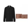 Burberry FW21 Long Sleeved Polo Shirt Men's Black 80437821 80437821
