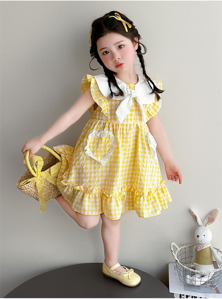 Girls' Summer Dress 2026 New Fashionable Baby Summer Sweet Cotton Dress Children's Summer Princess Dress