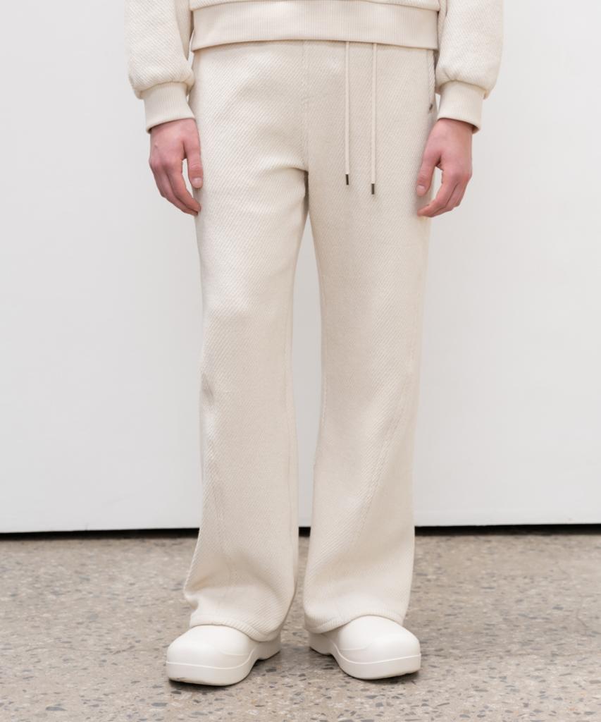 MINAV Молочные Изогнутые Брюки [Кремовый]