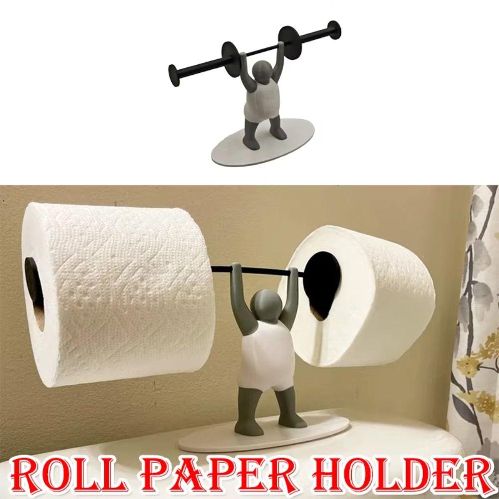 Тяжелоатлет Держатель для туалетной бумаги Штанга Держатель для салфеток Смешной держатель для туалетной бумаги Отель