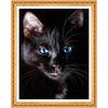 Diy Алмазная вышивка Рождественский таинственный черный кот Полный алмазная живопись Вышивка крестом Декор