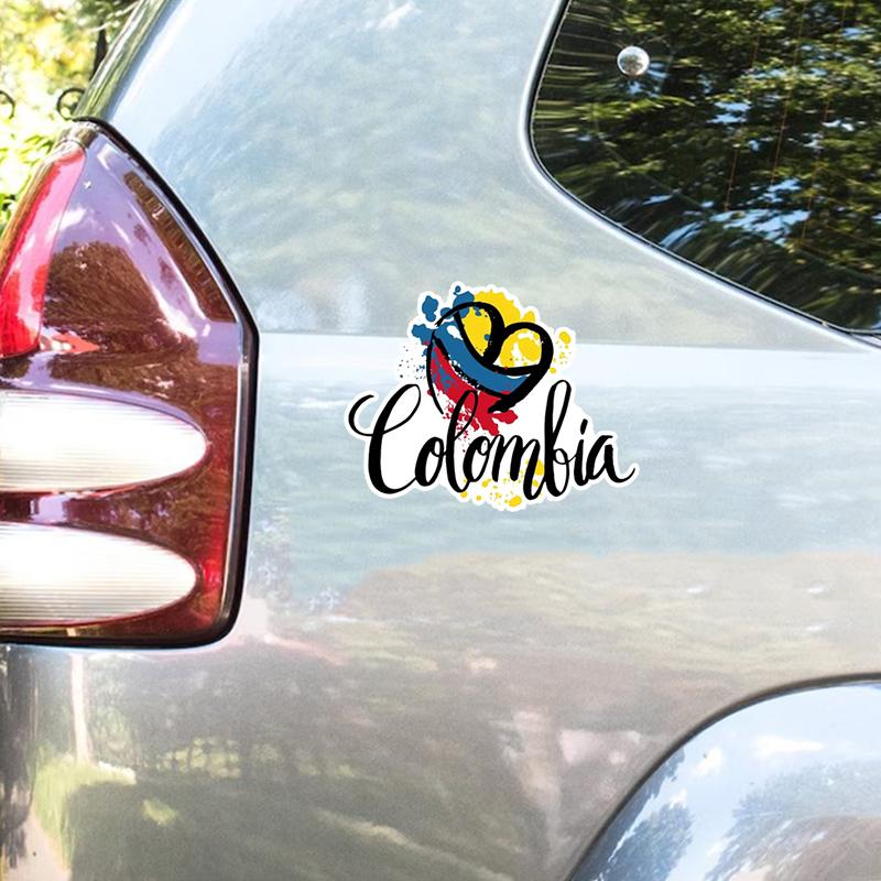 JT41# Car Sticker Colombia Graffiti Heart Funny Waterproof Vinyl Decal Car Accessories Decor