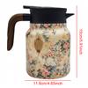 Vintage Floral Pattern Tea Thermos Built-In Infuser 800/1000ml Floral Tea Kettle Stewed Teapot Tea Separation Water Bottle