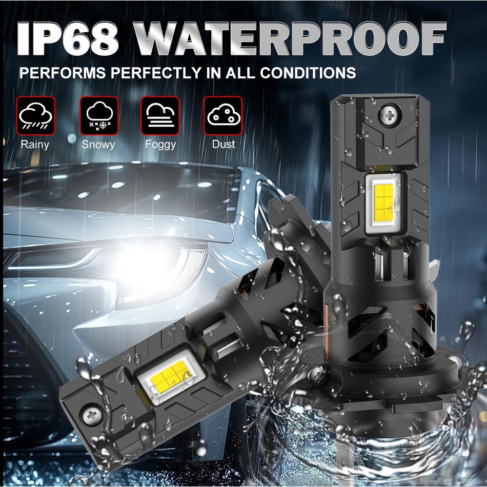 H7 LED Headlight Bulb Mini Wireless 5000W 5000000LM 6000K 7035 CSP for Car Headlamp Auto Diode Lamps H7 Turbo Led 12V Automobile Bulbs 7