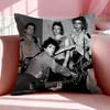 Подушка с принтом группы The Clash, дышащая наволочка из льна, летняя, без запаха, экологически чистая, с потайной молнией, стирающаяся