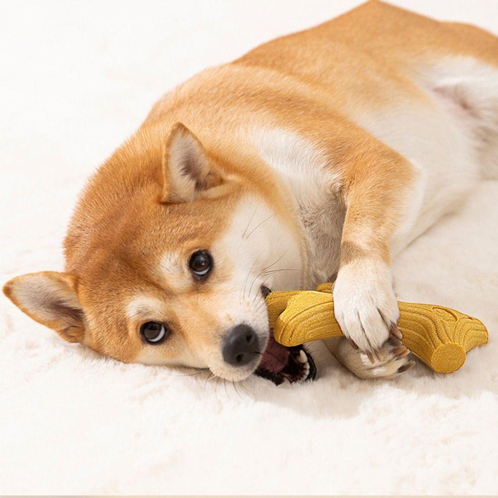 2 шт. Палочки для жевания для собак цвета дерева, устойчивые к укусам, интерактивные игрушки для собак, игрушки для жевания для собак для чистки зубов