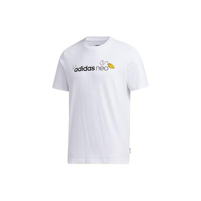 Neo X Gudetama Футболка с логотипом и круглым вырезом, мужские топы, белые GP5905